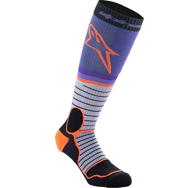 Мотокрос чорапи Аlpinestars MX Pro V2 - Black Gray Purple