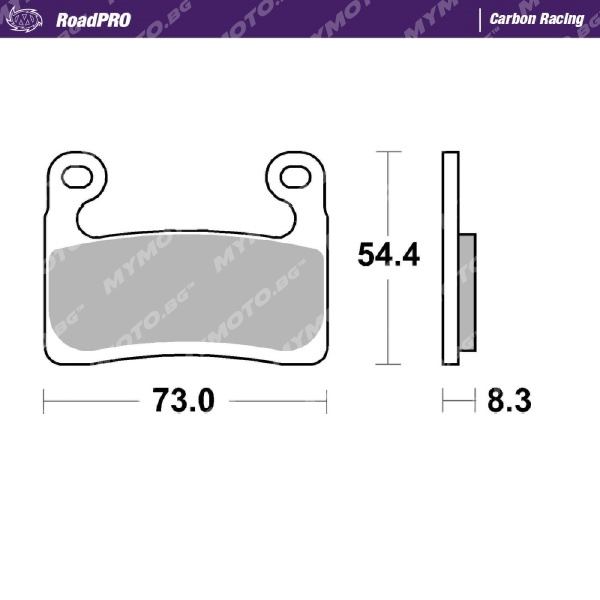 Състезателни Накладки MOTO-MASTER 413506 Карбонови