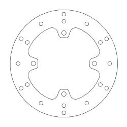 Заден спирачен диск MOTO-MASTER 110445