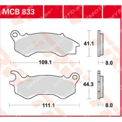 Синтеровани Накладки за Скутер TRW MCB833SRM