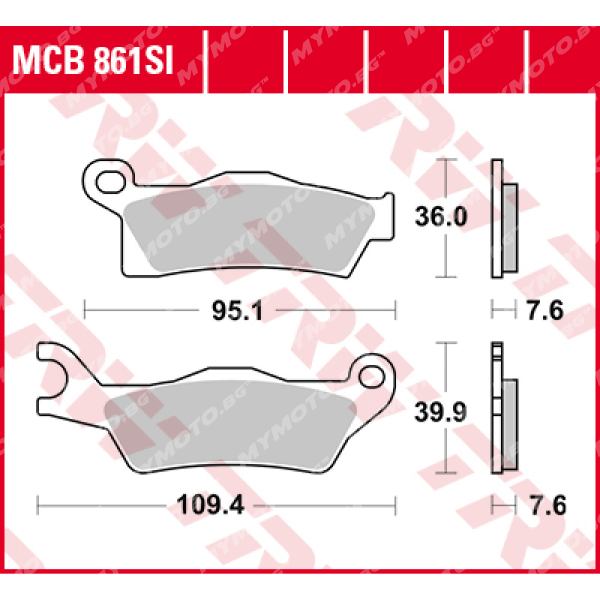 Синтеровани Накладки за Мотокрос TRW MCB861SI