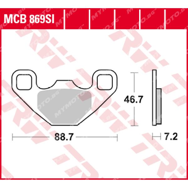 Синтеровани Накладки за Мотокрос TRW MCB869SI