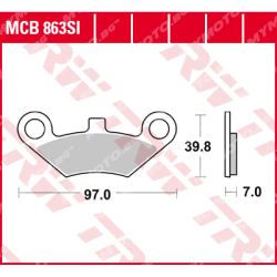 Синтеровани Накладки за Мотокрос TRW MCB863SI