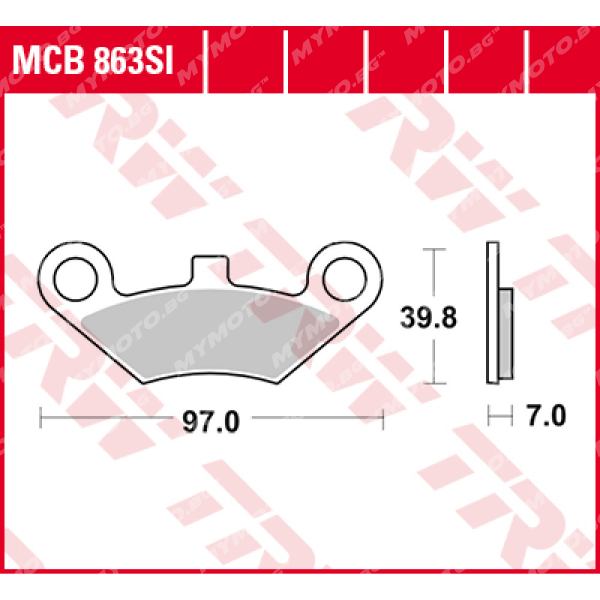 Синтеровани Накладки за Мотокрос TRW MCB863SI