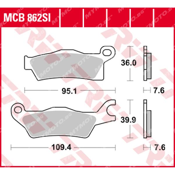 Синтеровани Накладки за Мотокрос TRW MCB862SI