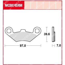 Синтеровани Накладки за Скутер TRW MCB874SRM