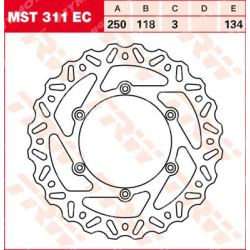 Преден спирачен диск TRW MST311EC