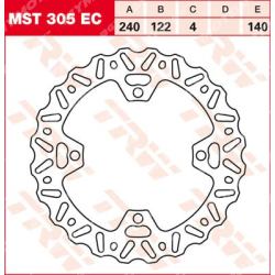 Заден спирачен диск TRW MST305EC