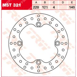 Заден спирачен диск TRW MST321