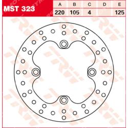 Заден спирачен диск TRW MST323