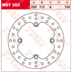 Заден спирачен диск TRW MST353