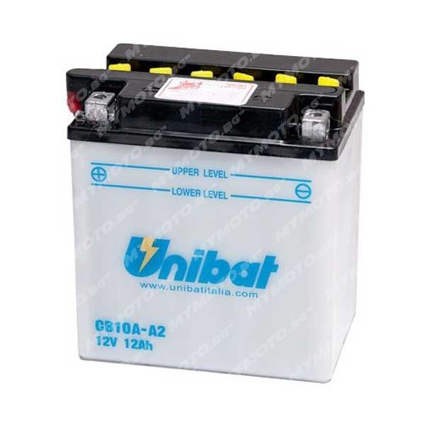 Акумулатор UNIBAT CB10A-A2 - 12 V / 12 Ah п. ток 160 A с ляв+