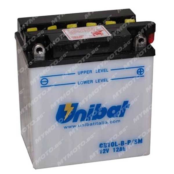 Акумулатор UNIBAT CB10L-B-P - 12 V / 12 Ah п. ток 160 A с десен+