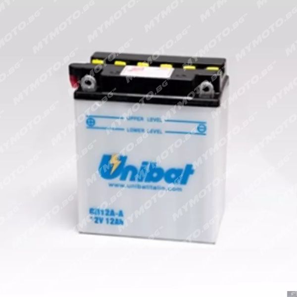 Акумулатор UNIBAT CB12A-A - 12 V / 12 AH п. ток 165 A с ляв+