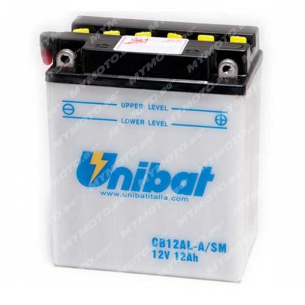 Акумулатор UNIBAT CB12AL-A - 12 V / 12 AH п. ток 165 A с десен+