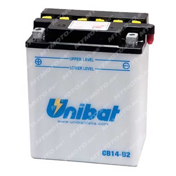 Акумулатор UNIBAT CB14-B2 - 12 V / 14 Ah п. ток 190 A с ляв+