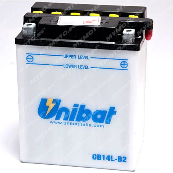 Акумулатор UNIBAT CB14L-B2 - 12 V / 14 Ah п. ток 190 A с десен+