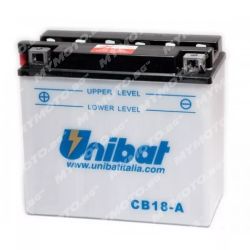 Акумулатор UNIBAT CB18-A - 12 V / 18 AH п. ток 235 A с ляв+