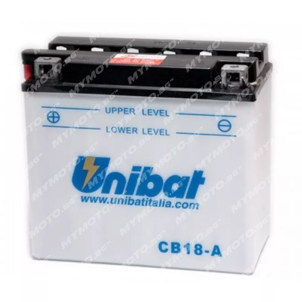 Акумулатор UNIBAT CB18-A - 12 V / 18 AH п. ток 235 A с ляв+